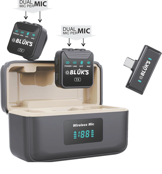 BX-13 | ANC | Double | Charging Case | IPhone & Type C Connector