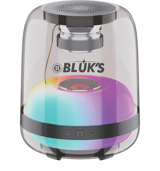 BX-187 Portable Wireless | Transparent | Led Lights | Bluetooth Speaker