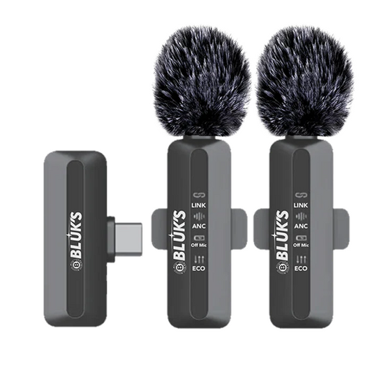 BX-116 | Double Mic | ANC | IPhone & Type C Connector | Wireless Mics