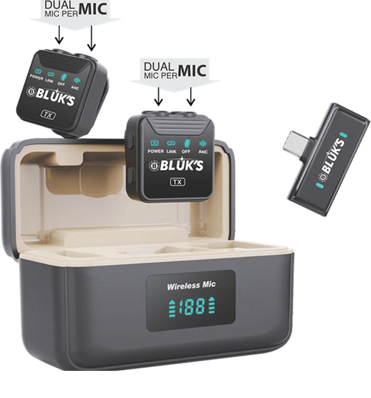 BX-13 | ANC | Double | Charging Case | IPhone & Type C Connector