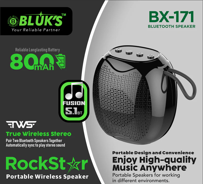 BX-171 | Portable | Sleek |  Bluetooth Speaker