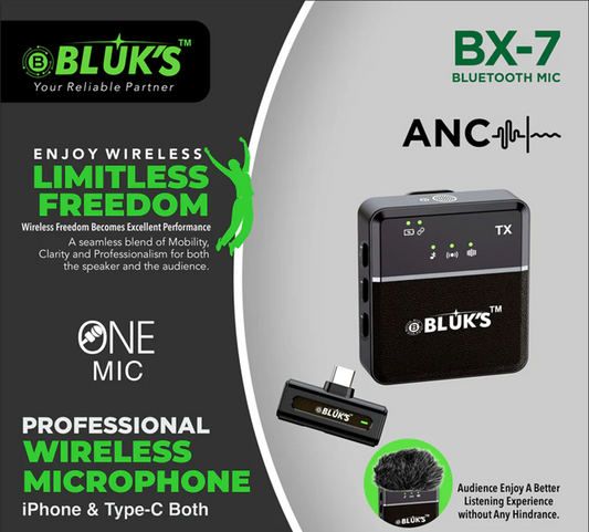 BX-7 | ANC | Single | USB-c I Phone Connector Included